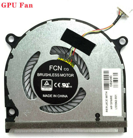 Laptop GPU Fan for HP Envy TPN-W142 X360 15-ds 15-dr L53541-001 L53542-001 Code 80710