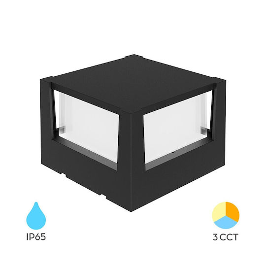 Braytron Επιτοίχιο Εξωτερικό Φωτιστικό LED IP65 με Ρυθμιζόμενο Λευκό Φως