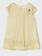 Girls Sleeveless Tulle Dress Set with Top Champagne
