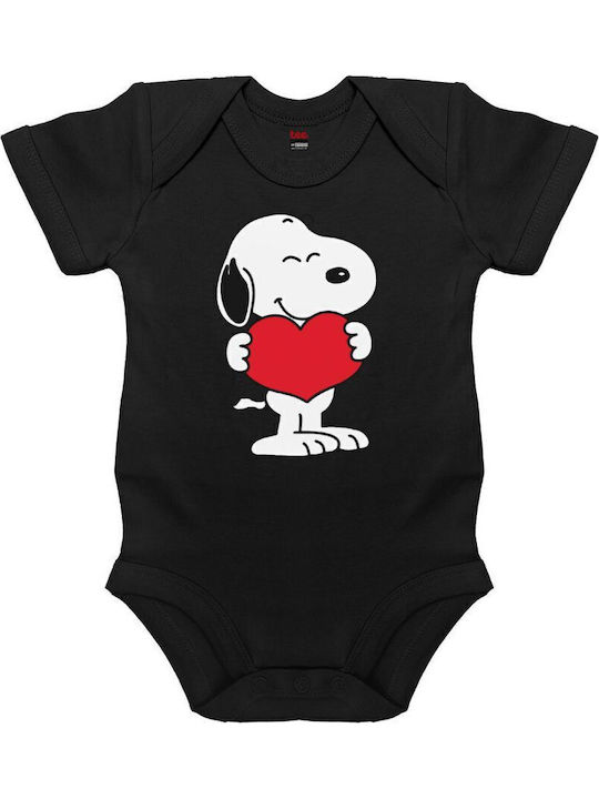 Koupakoupa Snoopy Takemy Heart Kurzärmelig Black