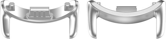 Xiaomi Smart Band 9 NFC 14mm 1 Pair Metal Watch Connector Silver