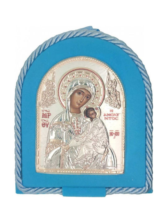 Slevori Pendant Kids Talisman with the Virgin Mary made of Silver 00206OVXLHG-BL-A-1