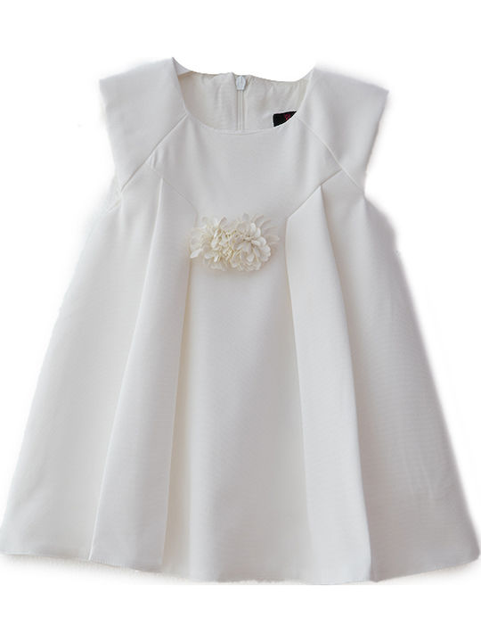 Rochie pentru Copii Fără mâneci Ecru
