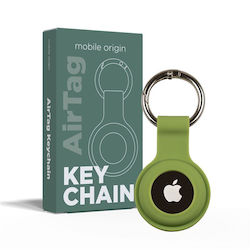Mobile Origin Keychain Case Silicone for AirTag in Green color Mobile Origin Keychain Case Silicone for AirTag in Green color