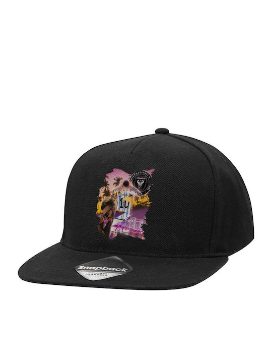 Lionel Messi Miami Adult Hat Flat Snapback Blac...