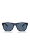 Emporio Armani Men's Sunglasses with Navy Blue Plastic Frame and Blue Lens EA4243 624480