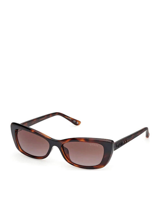 Guess Guess Women's Sunglasses with Black Tartaruga Horn-Rimmed Frame and Brown Gradient Lenses