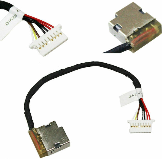 DC Power Jack Plug HP 804187-f17 804187-t17 430 440 450 455 470 G3 804187-s17 827039-001 Cbl00705-0105 Code 1-3435