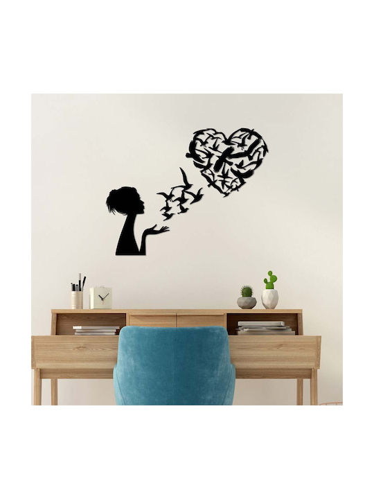 Wall Decor 63x50 A-g Birds Woman Heart 891tnl3143 63x50