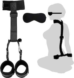 SMD Bond & Blind, Neck & Hands Restraint System Σετ με Μάσκα BDSM Kit σε Μαύρο Χρώμα 2τμχ SMD Bond & Blind, Neck & Hands Restraint System Σετ με Μάσκα BDSM Kit σε Μαύρο Χρώμα 2τμχ