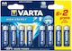 Varta High Energy Baterii Alcaline AA 1.5V 8buc