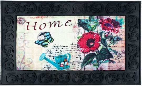 Sdim Αντιολισθητικό Πατάκι Εισόδου Venga 002 Home Flowers 45x75εκ Πάχους 6mm