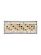 Sdim Baumwoll-Küchenteppich Rutschfeste Basis Kilim 006 Beige Braun 50x140cm