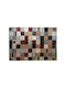Sdim Μοκέτα Αντιολισθητικό Υπόστρωμα Patchwork 001κ΄΄οκκινο-καφέ Σετ 67x150cm 2τμχ & 67x200cm