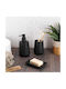 Eurocasa Wooden Black Bathroom Accessory Set 3 Pieces