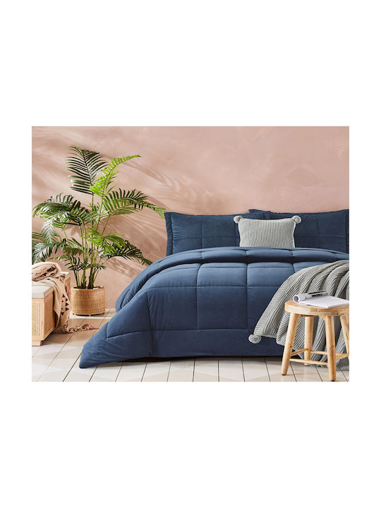 Liolios Home Primavera Kissenbezug-Set Navy 50x...