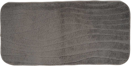 Sdim Rutschfest Badematte Mikrofaser Rechteckig 801-50100-GR Gray 50x100cm