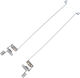 Hinges Bracket Set Laptop Toshiba Satellite C650 C650d C655 C655d 6055b0013201 6055b0013202 Left & Right Code 1-hng0634