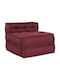 Bean Bag Bolster Poof Red 70x70x54cm