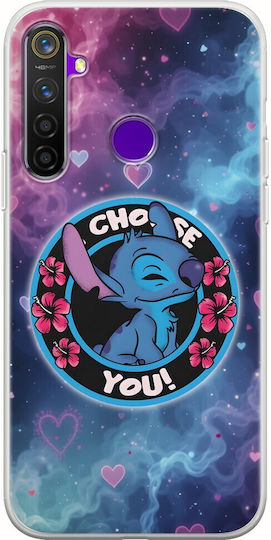 Hülle I Choose You Blau Realme 5 Pro Flexibles TPU Transparentes Silikon