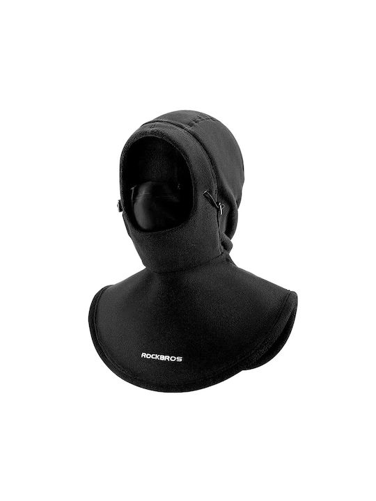 Rockbros Vollgesichts-Balaclava für Motorradfahrer Fleece Schwarz Farbe