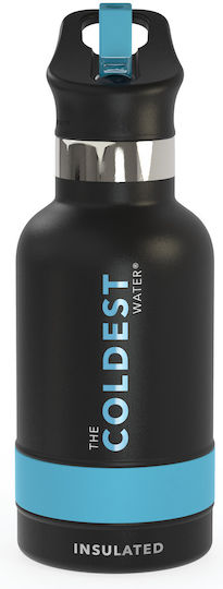 Proteas Filter Sticlă Pentru Copii Termos Oțel Inoxidabil Cu Pai Negru 355ml