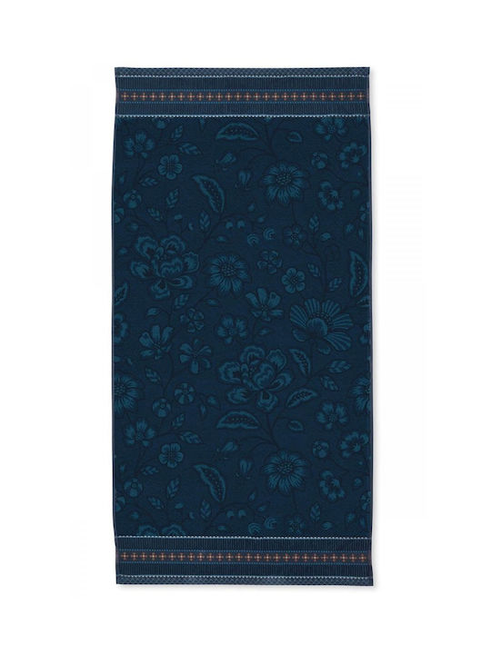 PiP Studio Jasmin Jacquard 55x100 cm Albastru Închis