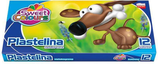 BTS Koma-plast Verpackung Knete mit 12 Farben für 3+ Jahren