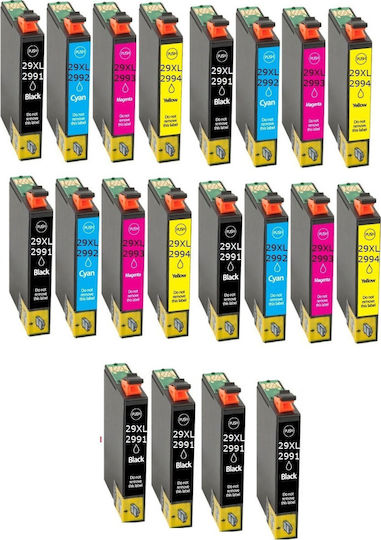 4 komplette Sets + 4 schwarze 20 Stück kompatible neue Tinte Epson T29xl T2991 T2992 T2993 T2994 15ml Expression Home Xp332 Xp235 Xp335 Xp432 Xp435 Xp345 Xp445 Xp442 Xp342 Xp247 Xp245 Xp235