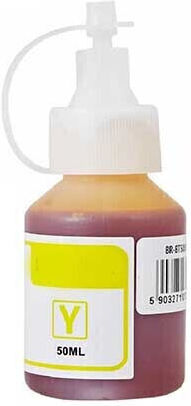 Συμβατο Brother Eco Tank Bt5000 Yellow Bottle Ink 50ml Συμβατό Brother Dcp-t300 Brother Dcp-t500w Brother Dcp-t700w Brother Dcp-t800w Bt5000