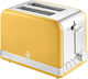Swan Retro Тостер Двуместна 815W Жълта