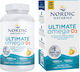 Nordic Naturals Ultimate Μουρουνέλαιο & Ιχθυέλαιο 1280mg 120 μαλακές κάψουλες με γεύση Λεμόνι