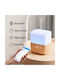 Wecker-Luftbefeuchter mit LED-Licht & Bluetooth-Lautsprecher Nachttisch-Aromatherapiegerät Aroma-Diffuser