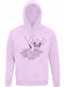 Unisex Hoodie Bio "May Stitch Be You Stitch Ft Star Wars" Creme Rosa