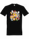 T-shirt Unisex " Cute Nintendo Super Mario Characters " Black