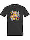 T-shirt Unisex " Cute Nintendo Super Mario Characters " Dark Grey