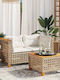 Garten- und Outdoor-Möbelsets 2 Stück Beige mit Kissen