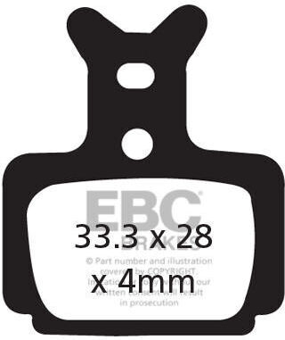 Cfa470r Велосипедни Накладки за Спирачки Органично Представяне Ebc Brakes