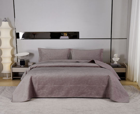 Liolios Home Mandy Pătură Catifea Dublă 220x240cm Violet Amethyst