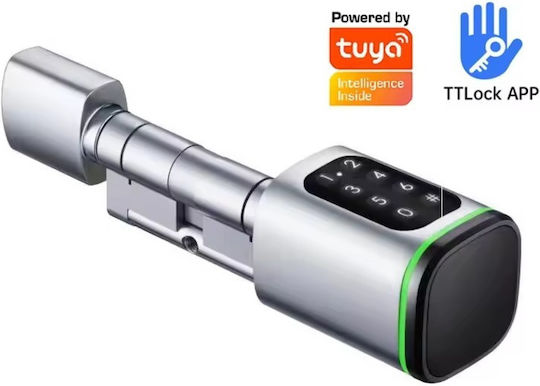 Ηλεκτρονική Κλειδαριά με Σύνδεση Wi-Fi και Bluetooth Ασημί