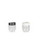 Excellent Houseware Set 2Stück Gläser für Zucker / Kaffee mit Deckel Glas Transparent 425ml