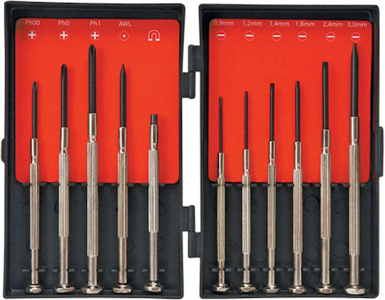 Top Tools Schraubendreher-Set 11 Präzisionsschraubendreher mit 11 Wechselbits