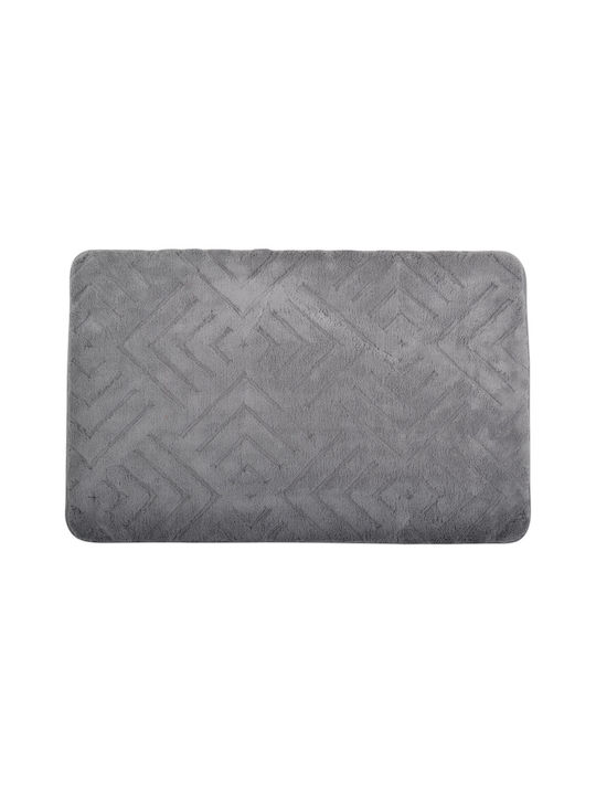 Ankor Αντιολισθητικό Πατάκι Μπάνιου Memory Foam 843343 Γκρι 50x80εκ.