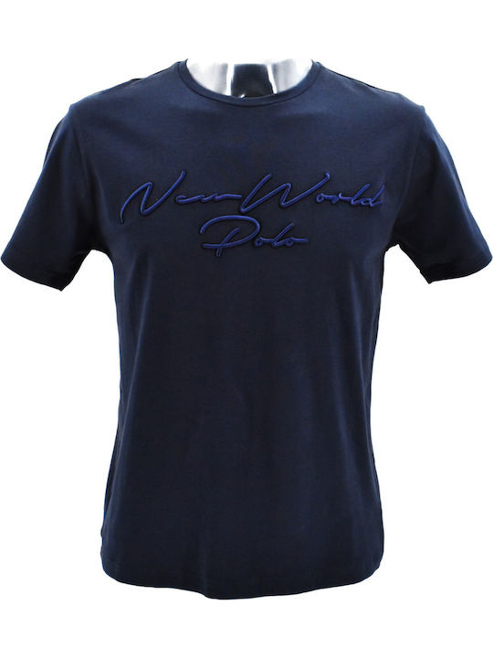 Polo T-shirt Navy Μπλε