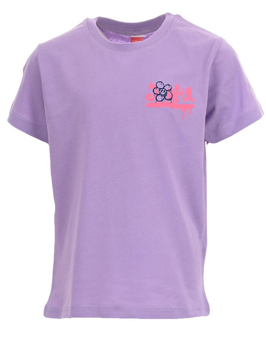 Joyce Παιδικό T-shirt Λιλά Feelings
