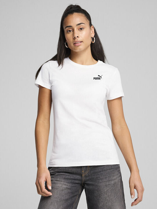 PUMA Logo T-Shirt Λευκό