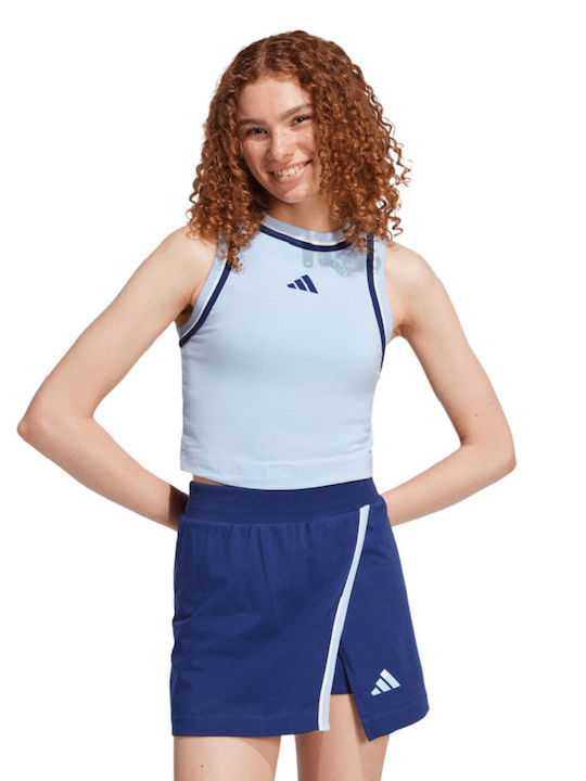 adidas Women's Athletic Blouse Light Blue