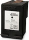 Συμβατο Hp 650xl Black Cz101ae Jumbo Deskjet Ink Advantage 2515 3515