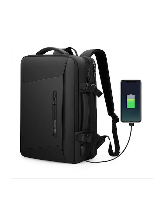 Mark Ryden Wasserdichte Rucksack Tasche für Laptop 17.3 mit USB-Anschluss in Schwarz