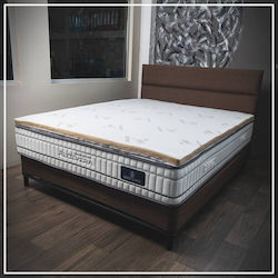Klikareto Bamboo Memory Foam με Ίνες Μπαμπού , Αποσπώμενο Κάλυμμα & Λάστιχα Εφαρμογής
